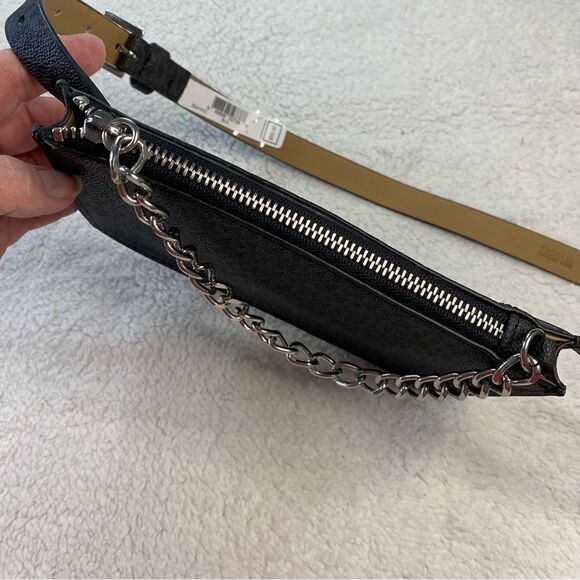 MICHAEL KORS SIGNATURE LOGO BELT BAG WITH CHAIN PULL NWT - Picture 5 of 10